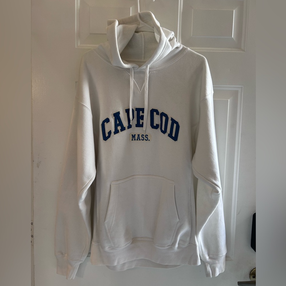 White Cape Cod hoodie sweatshirt - Picture 2 of 3